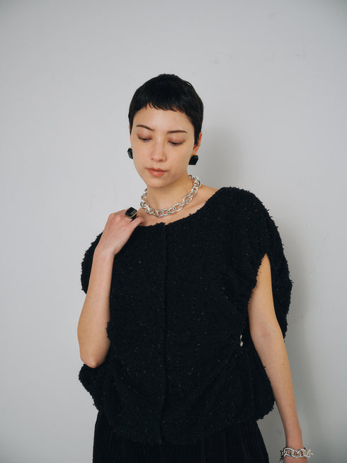 tweed ball vest